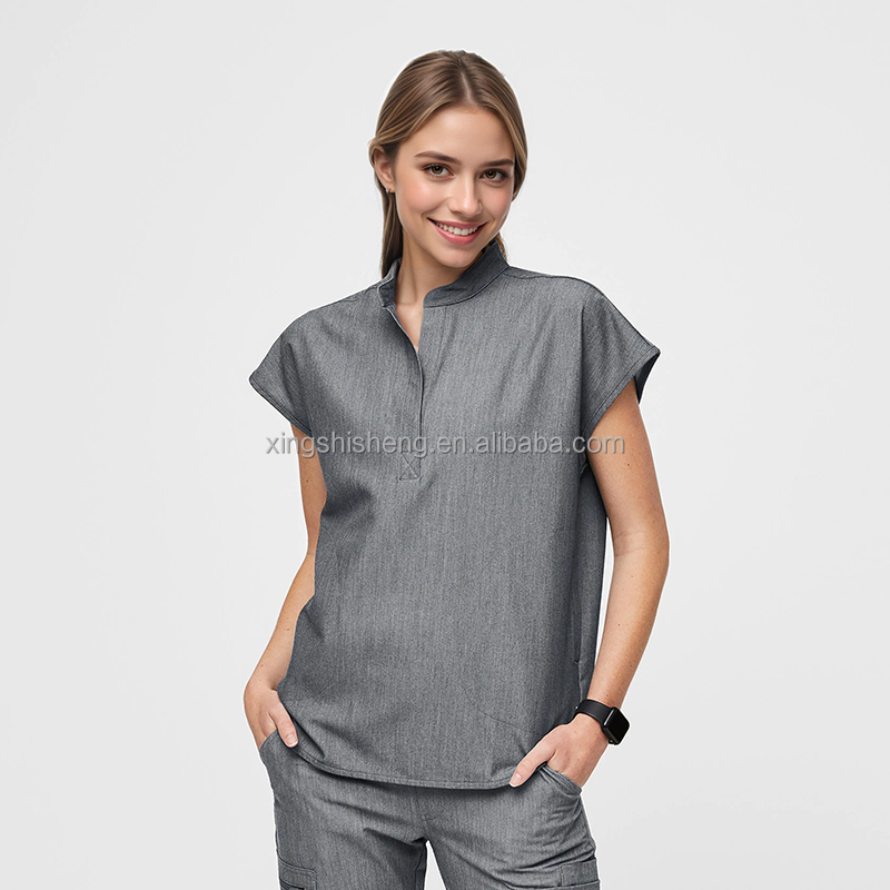 Doctor Nurses Nursing Uniform Spandex Workwear Hospital Medical Two Piece Custom Logo Maternity Scrubs for Women Uniforms Sets