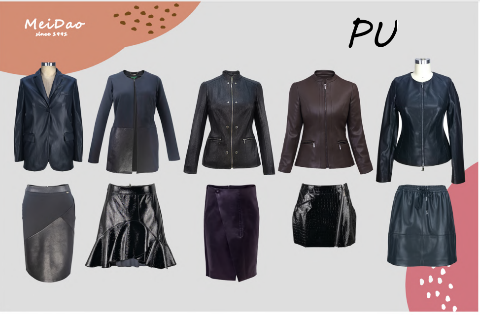 Black leather skirt size and measurements