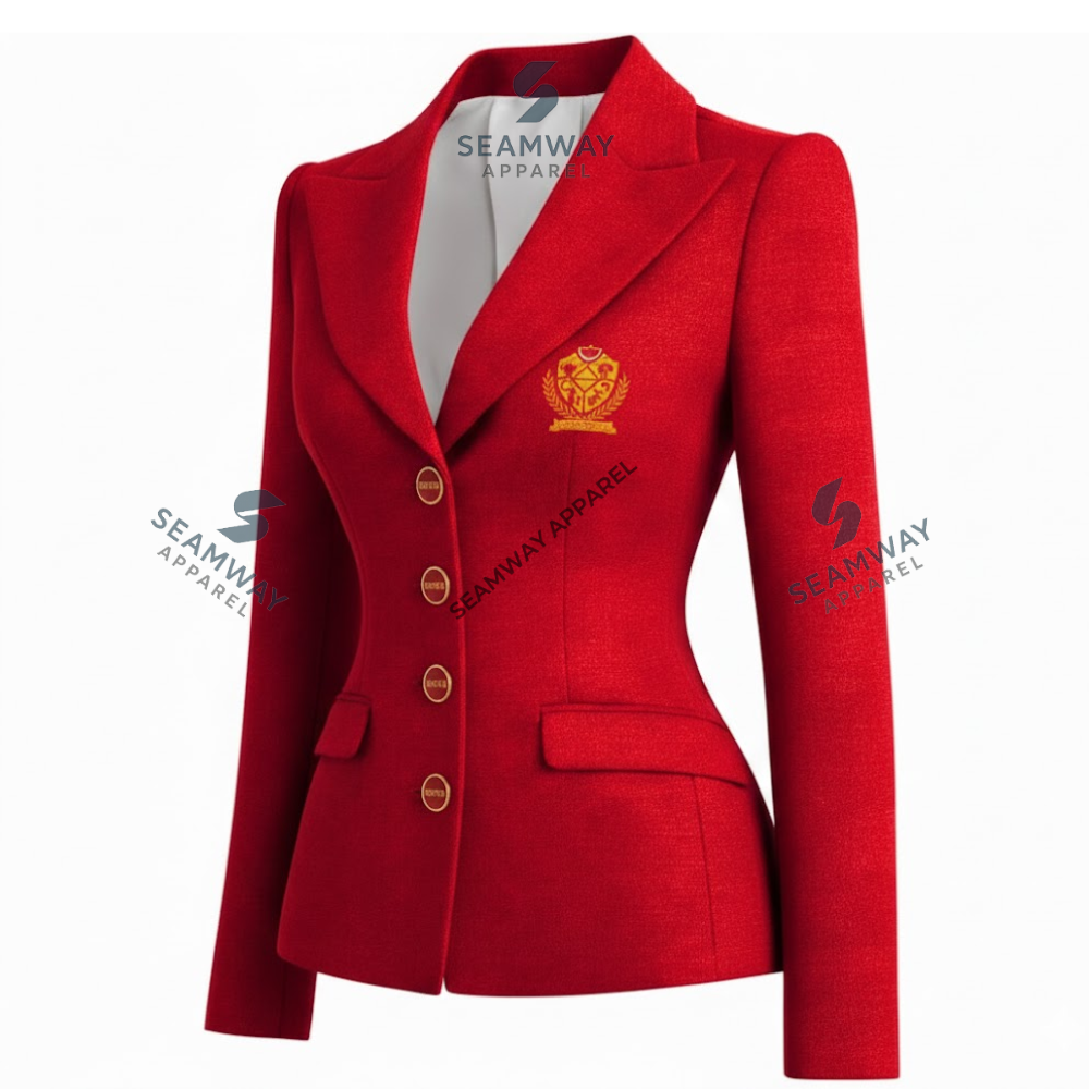 NSPDK Single Breasted Business Blazer Premium Tailored Formal Workwear Coat Women's Professional Office Suit Jacket