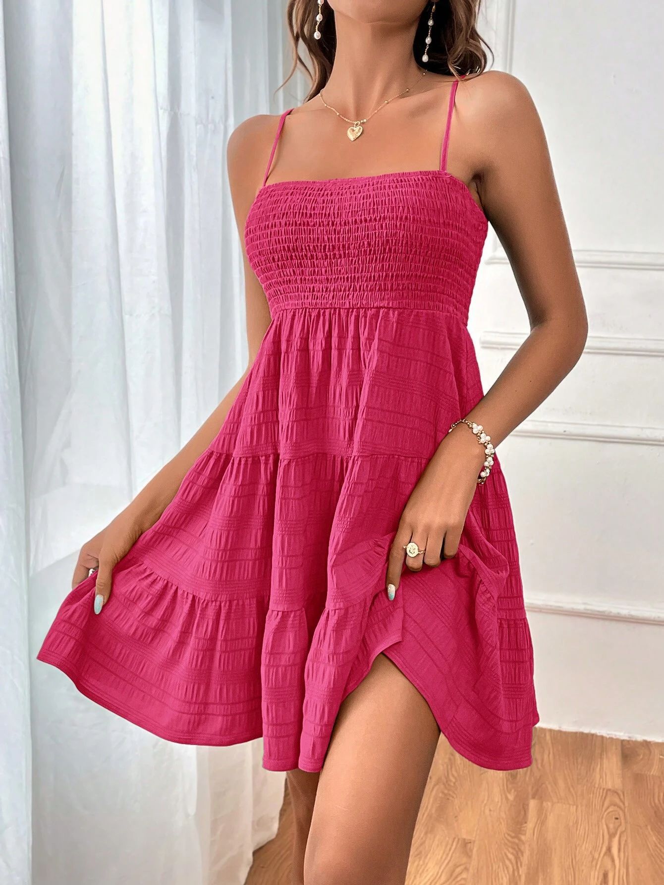 Cotton Dresses Women Long Maxi Summer Chic One Line Neck Dress for Women s Summer 2024 in European and American Style
