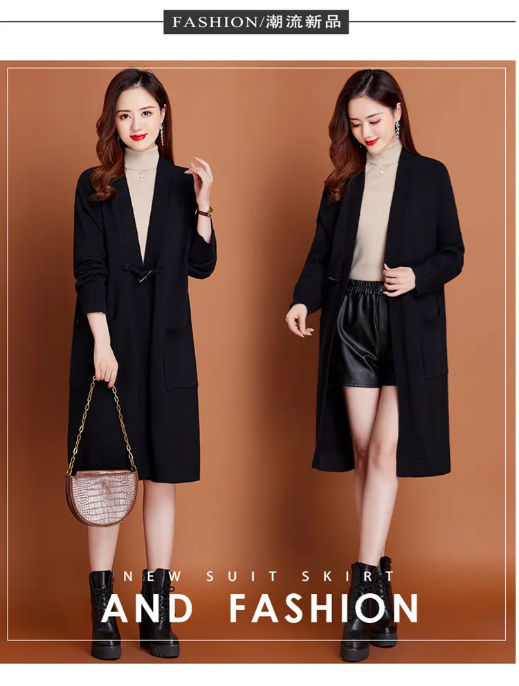 Long Style Knitted Outerwear 4