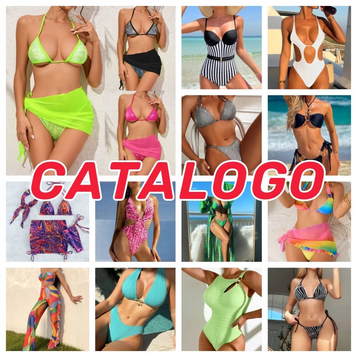 Womens 3 Piece Hot Bikini Swimwear Bikini Set Swimsuit With Cover Ups and Beachwear Dress Bathing Suit Cover Ups for Woman Sexy