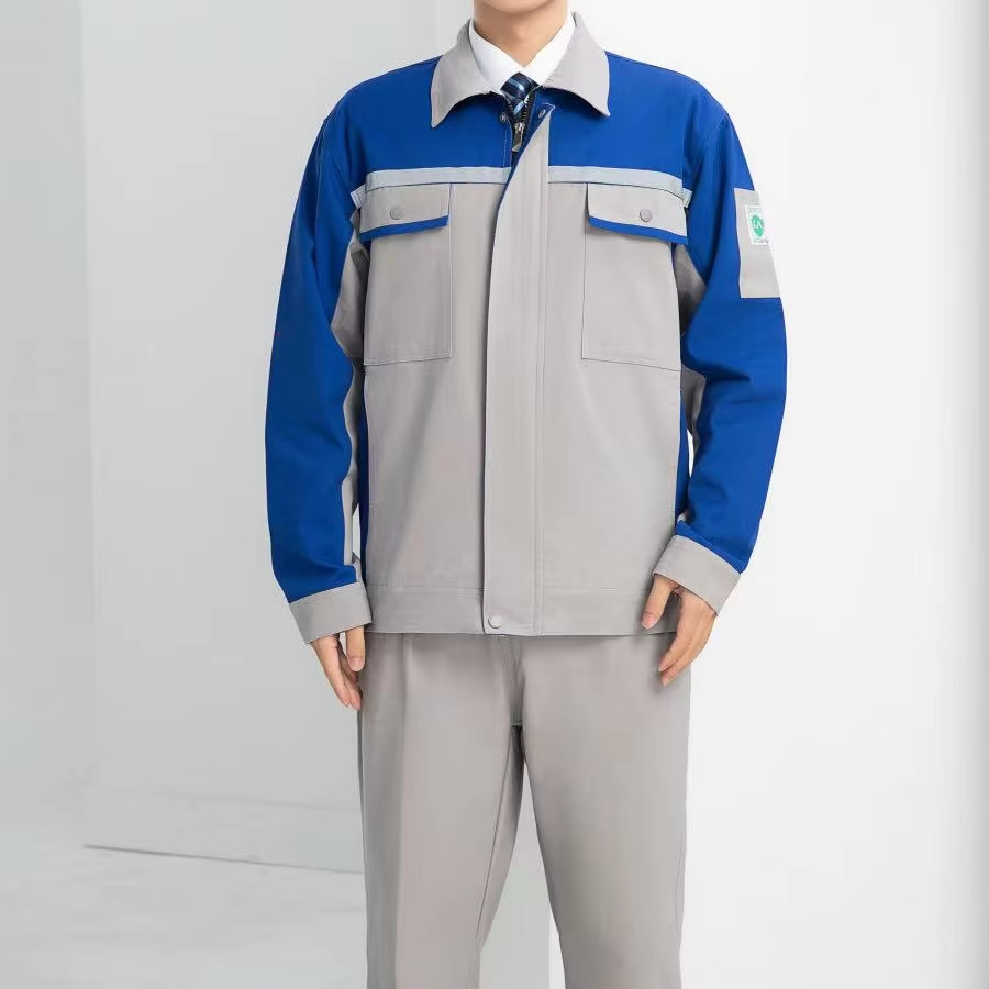 OEM High Quality Cotton Work Clothes Men and Women Mechanic Coverall Workwear Suit Construction Safety Scrubs Uniforms Set