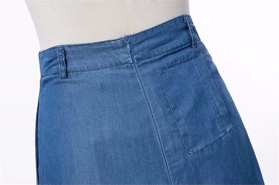 Women Denim Skirt Detail