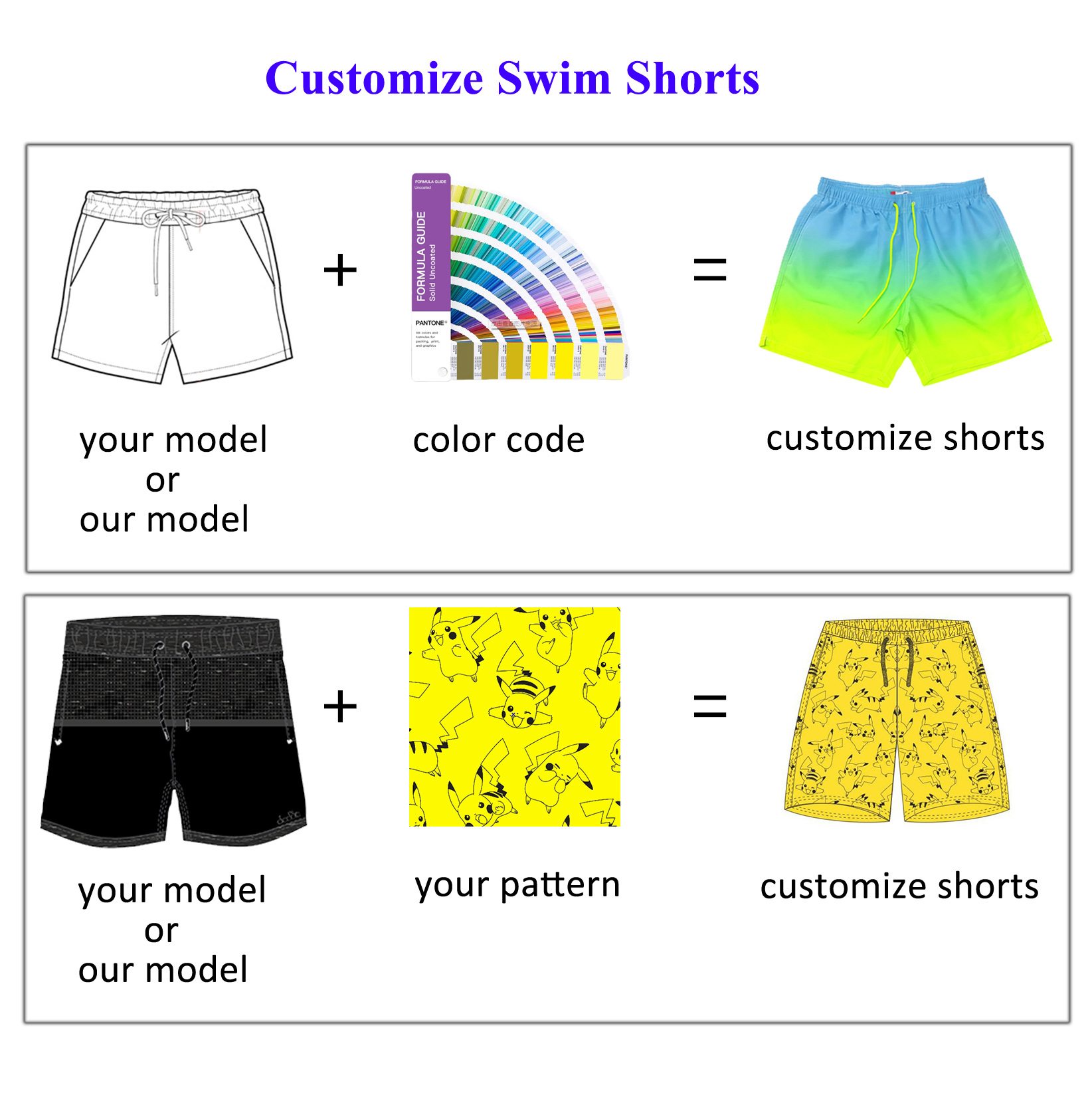 Unisex Summer Quick Dry Anti-Bacterial Beach Shorts Elastic Waist Pockets Spandex/Polyester Printed Surf Board Swimwear for