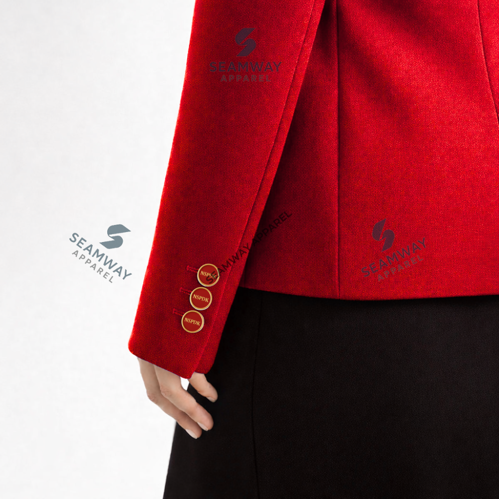 NSPDK Single Breasted Business Blazer Premium Tailored Formal Workwear Coat Women's Professional Office Suit Jacket