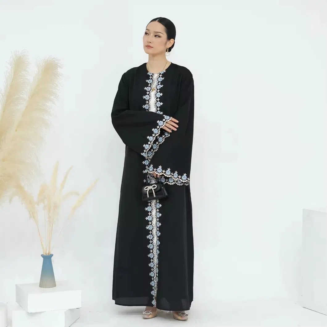 EID Modest Dubai Abaya Open Muslim Trendy Abaya Styling