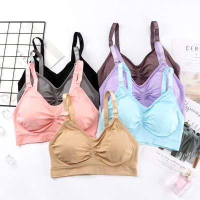 Manufacturer Elastic Supportive Maternity Underwear Pregnant Breastfeeding Nursing Bra
