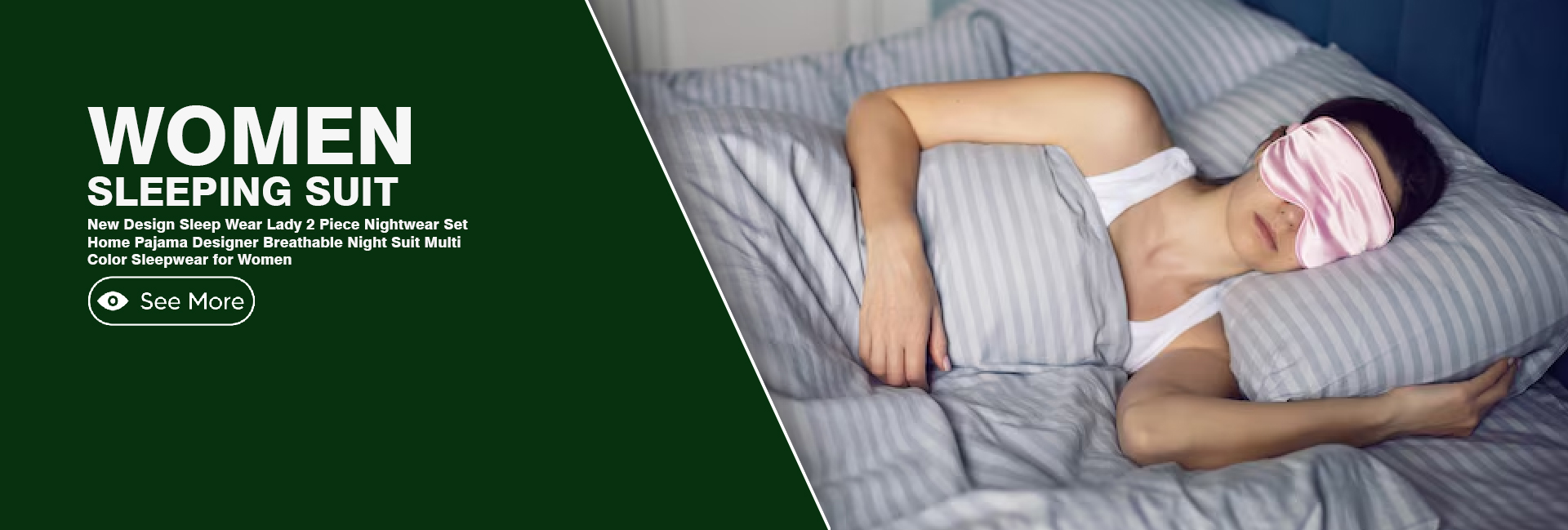 Women Sleeping Suit Banner
