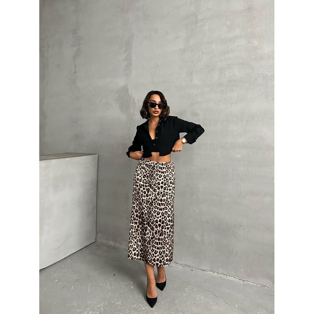 Wholesale TOPSHOW Women's Leopard Skirts