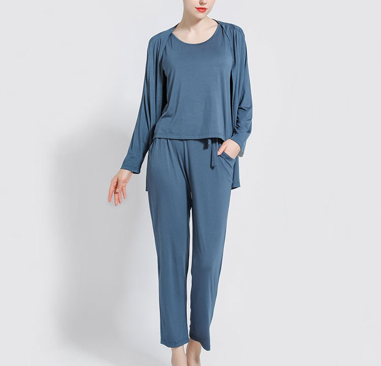 Women's Sleepwear Cotton Pajamas Women Sleepwear Pijamas Woman Nighty Three-piece Sets