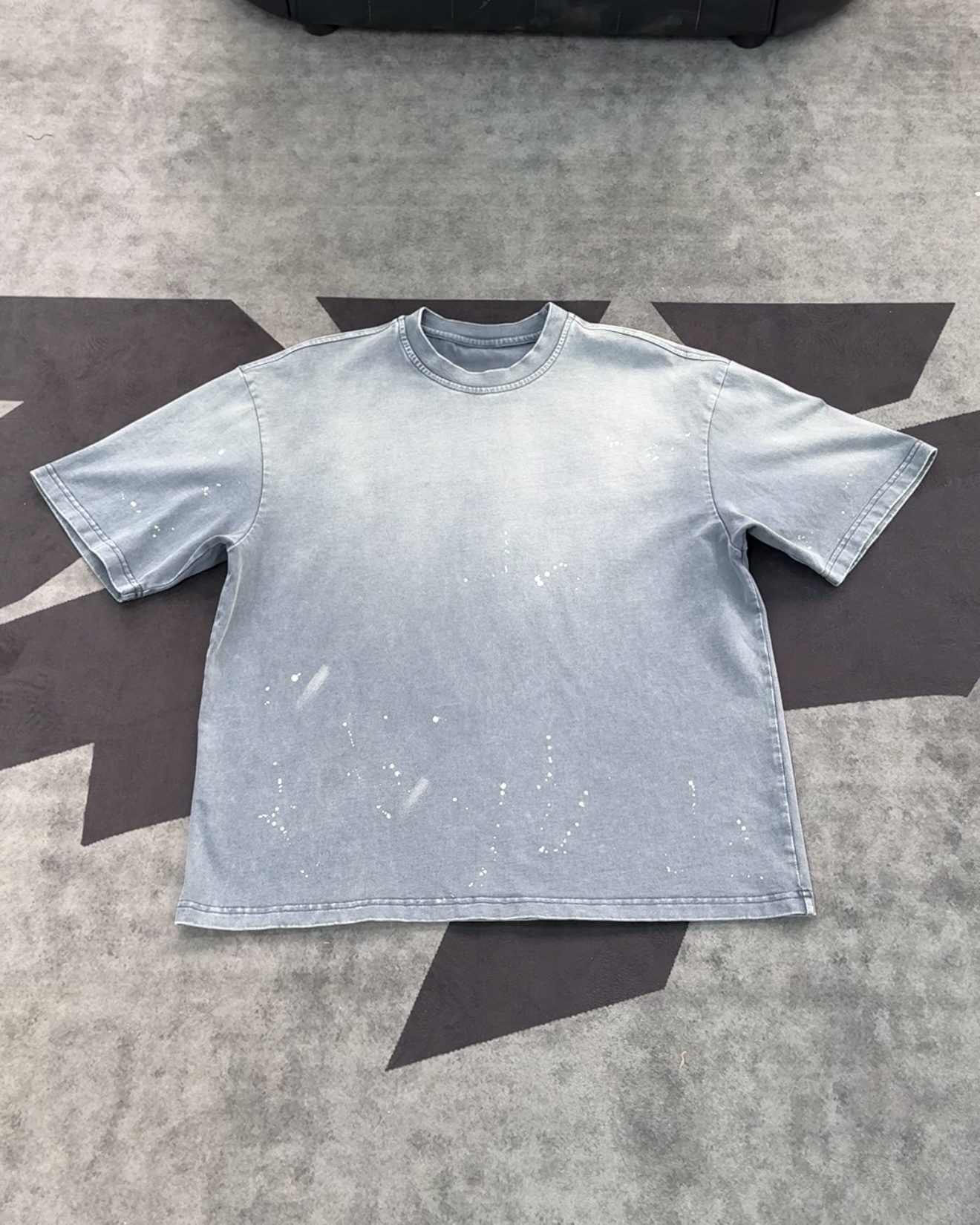 High Street Casual Cotton Tee Men Retro Washed T-ShirtGraphic Printed Loose Fit Daily Wear Tops
