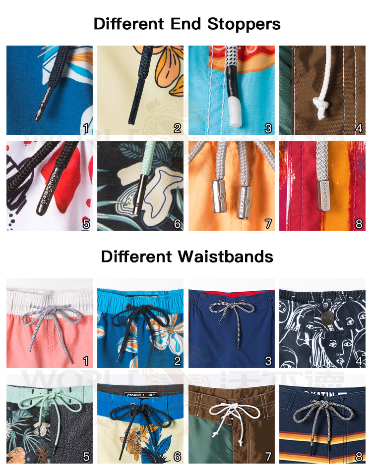 Unisex Summer Quick Dry Anti-Bacterial Beach Shorts Elastic Waist Pockets Spandex/Polyester Printed Surf Board Swimwear for