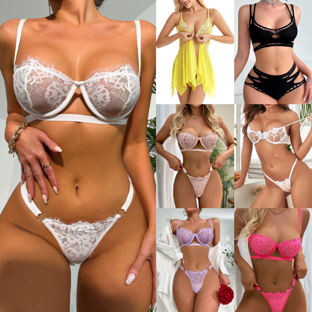 Factory Hot Sale Women's Nightrobe Set Lingerie Grande Taille Women Lace Lingerie Lingerie Femme Seamless Women's Underwear