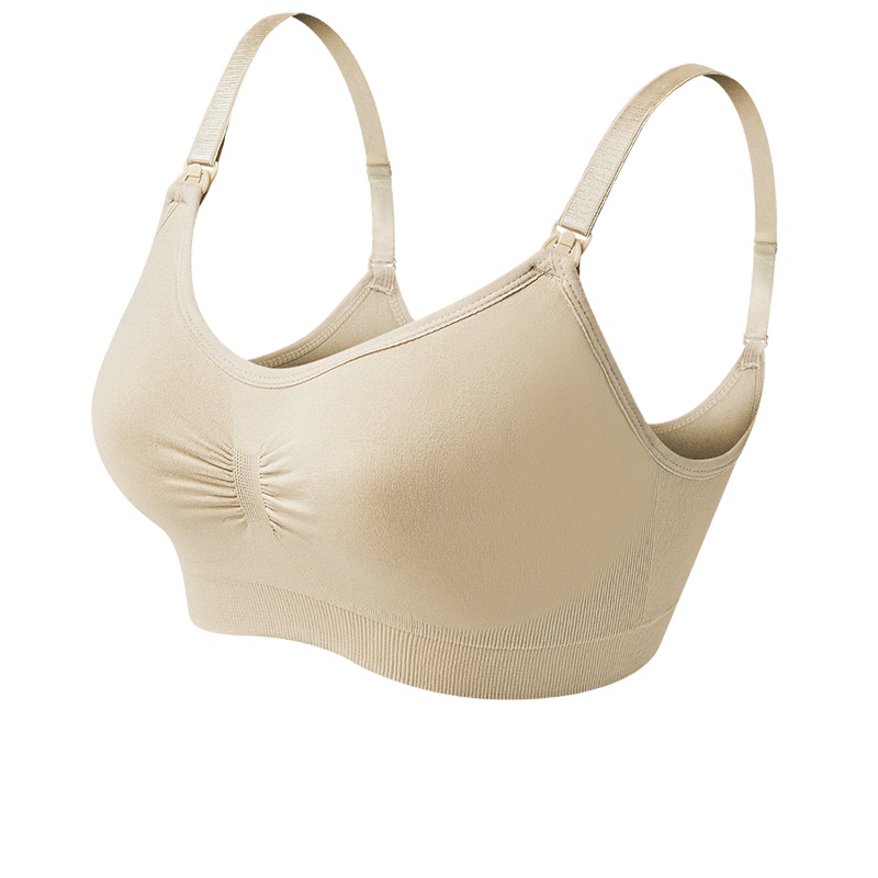Wholesale Maternity Nursing Bra Wire Free for Pregnant Women Front Open Seamless Breastfeeding Bra