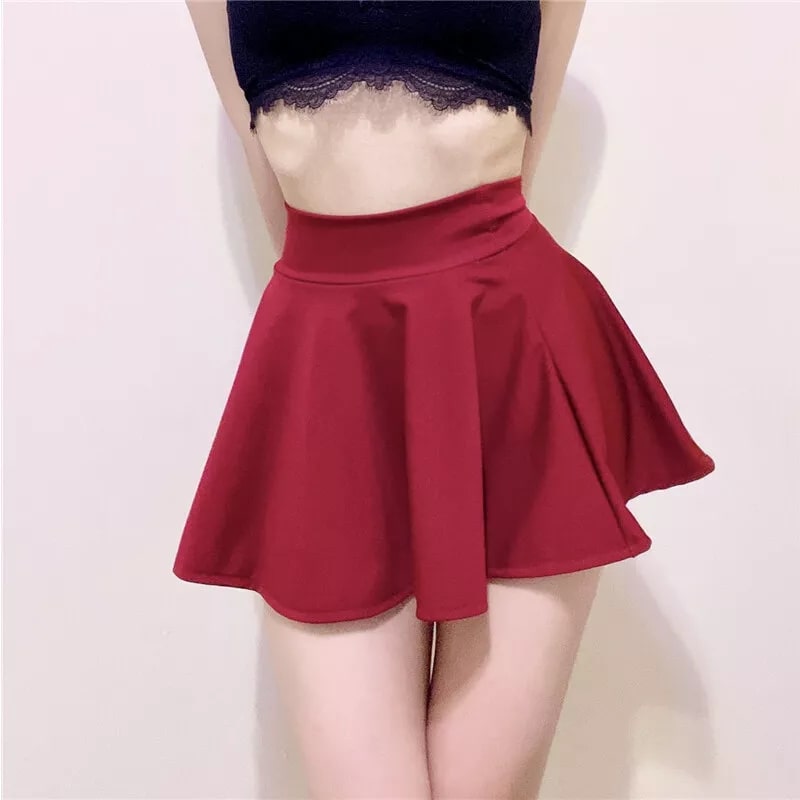 2024 Women's Plus Size Polyester Mini Skirts Quick Dry Breathable Solid Summer Casual Customizable Best Quality Wholesale Prices