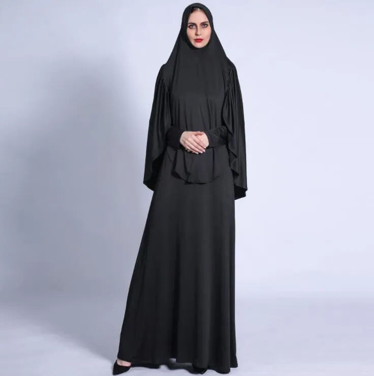 Muslim Women Hijab Dress Two Pieces Abaya Colors Selection