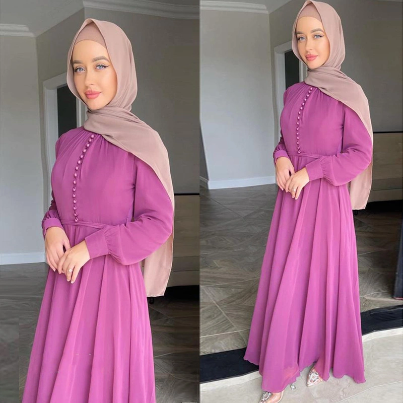 Weimei New Design Woman Hijabs Fashion Maxi Dress Wholesale Dubai Women Black Chiffon Abaya Girls Casual Party Dress Women Modest Clothing Wear