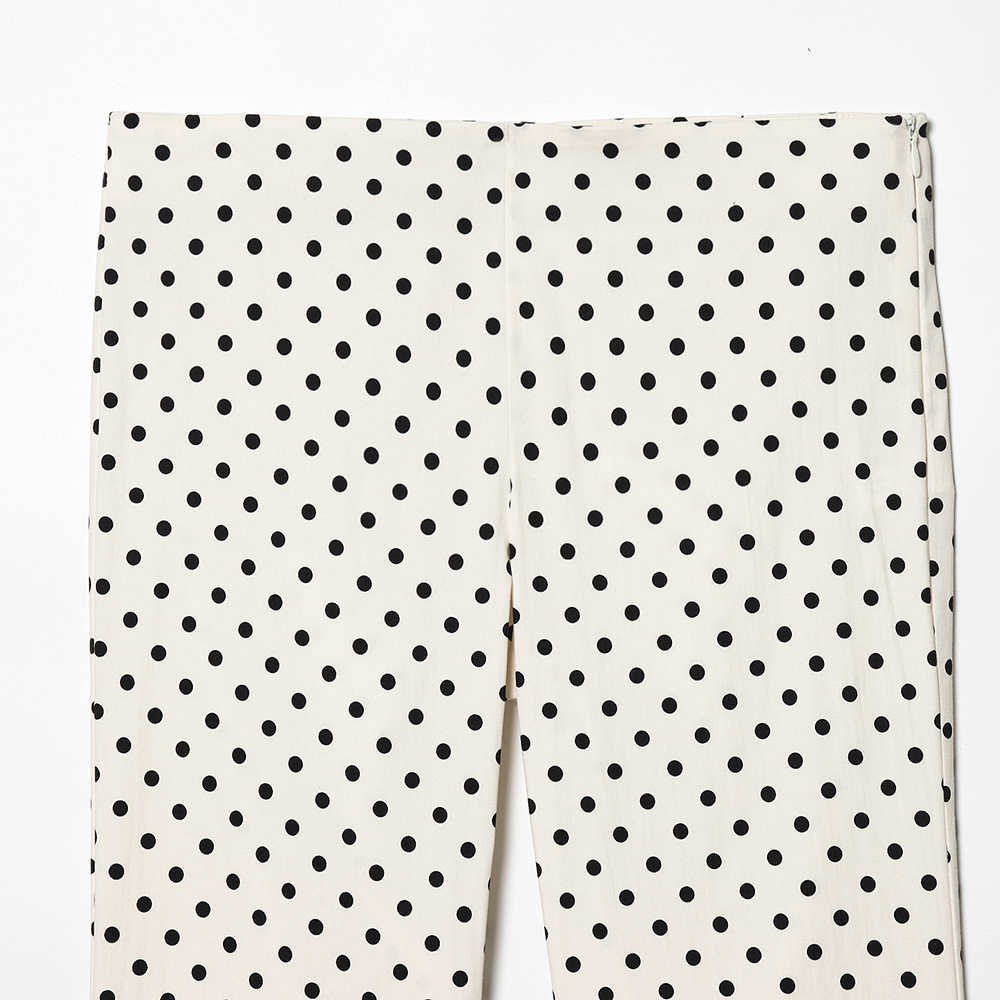 PB&amp;ZA Women's Summer Casual Pants Trousers for Ladies New Chic Polka Dot Mid-Calf Mid-Waist Slim Fashion Design Pants