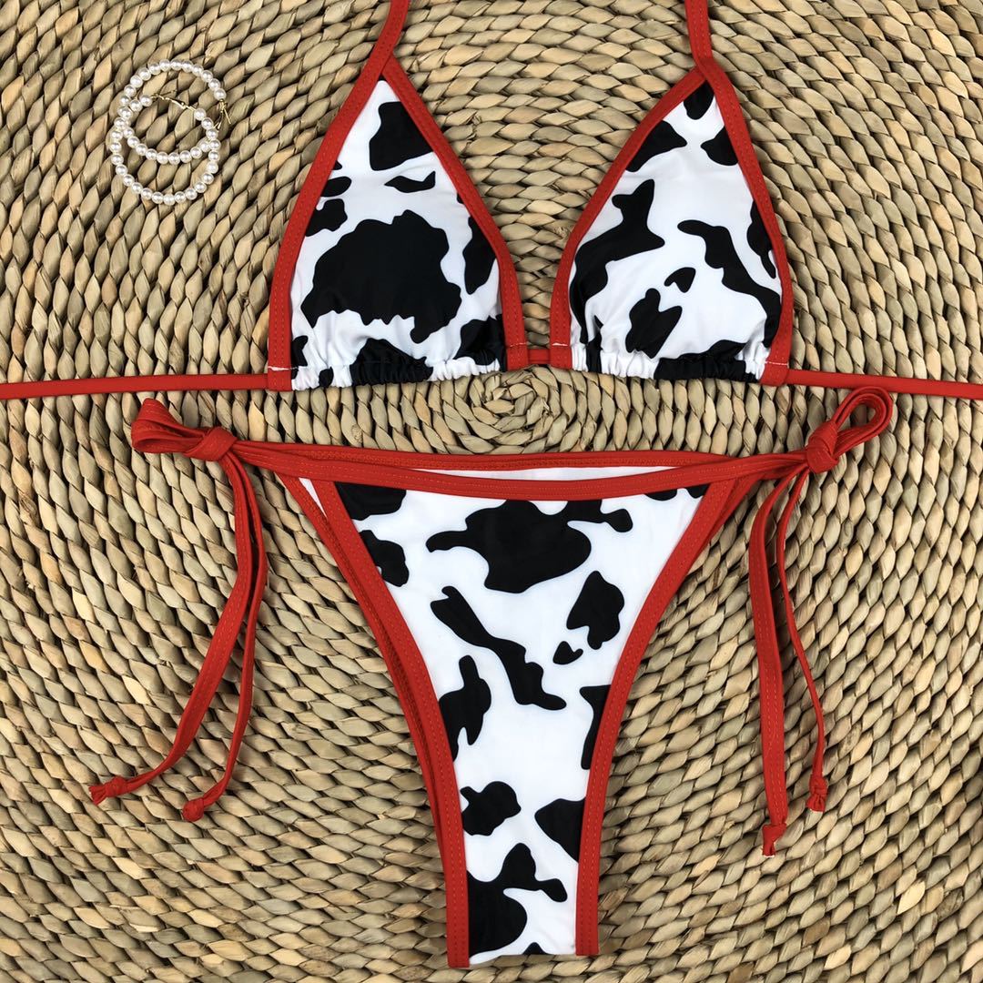 2025 New Arrivals Summer Beach Wear Women's Leopard Print Bikini Set Push up Bathing Suit with Adult Swimwear Beachwear Support