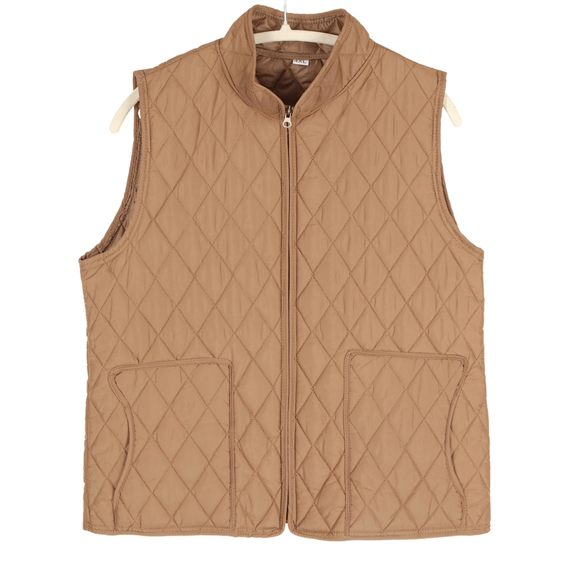 2025 Hot Sale Fashion Quilted Stand Collar Zip - up Vest for Women/Lady - Lightweight &amp; Warm Outerwear