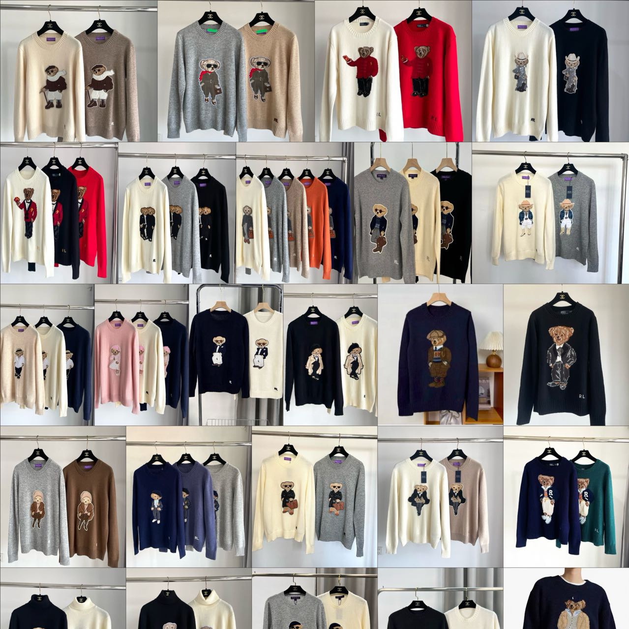 Wholesale Men's Graphic Print Intarsia Sweater Oversized Streetwear Knitwear Factory Direct Custom Logo Urban Apparel