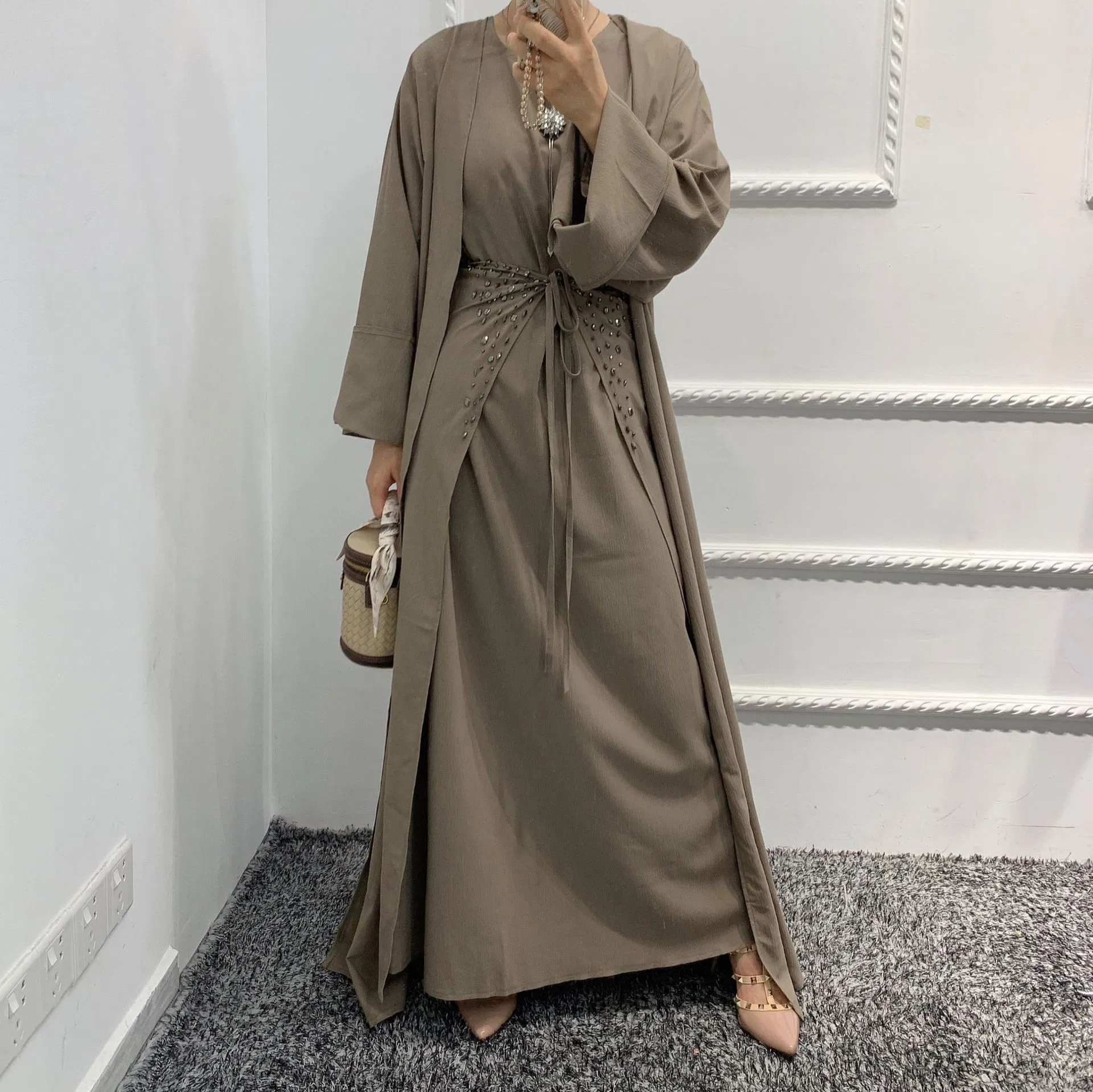 2022 Ladies fashion New Design Dubai Hijab Abaya Dress Wholesale Muslim Islamic Women Modest Clothing Jalabiya Styles Companies Kaftan Dress Factory