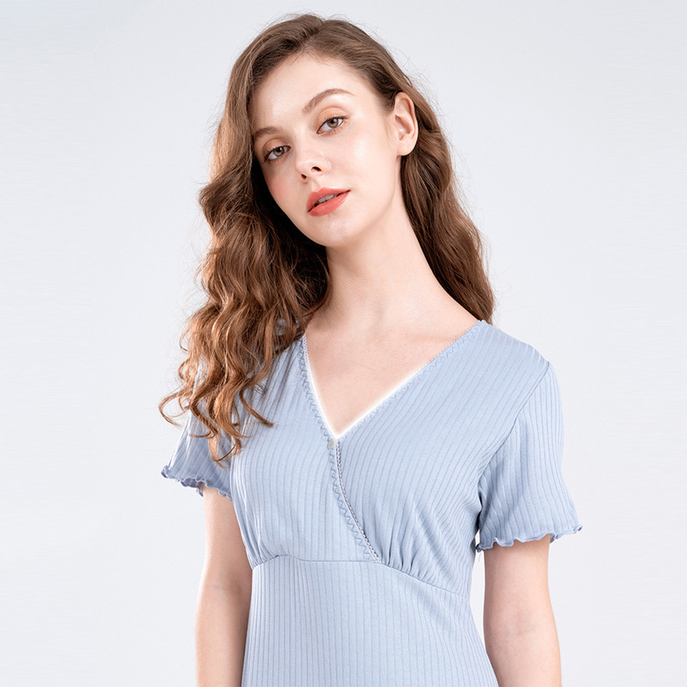 Summer and Autumn Fashionable Maternity Dress Postpartum Nursing Clothing for Women for Busy Moms