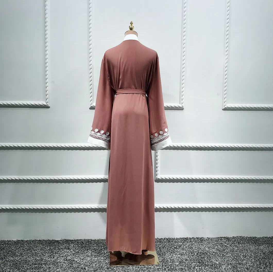 Fashion Wholesale Saudi Dubai Abaya Niqab Black Lace Modern Kimono Islamic Women Clothing Ladies Dress Modest Clothes for Muslim