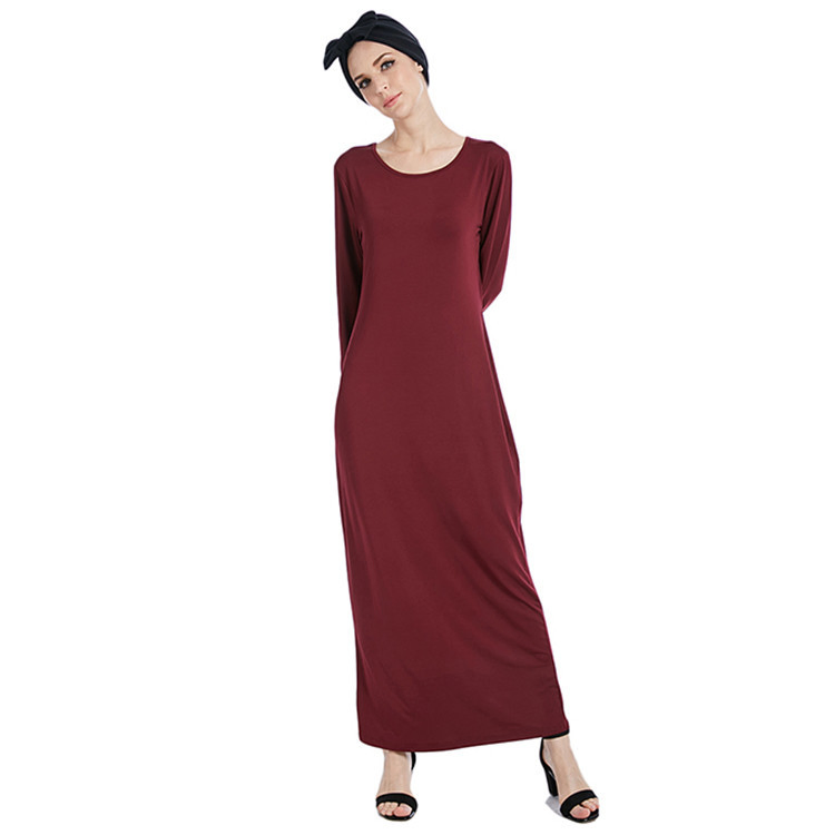 Women Muslim Dress Abaya Price Women Fashion Maxi Dress Islamic Modest Wear Girl Base Shirt Under Skirt