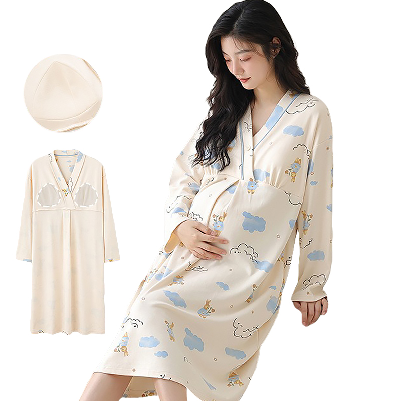 Factory Wholesale/OEM Women's Breast Pads, Pajamas, Pregnant Women's Pajamas, Prenatal and Postpartum Nursing Skirts