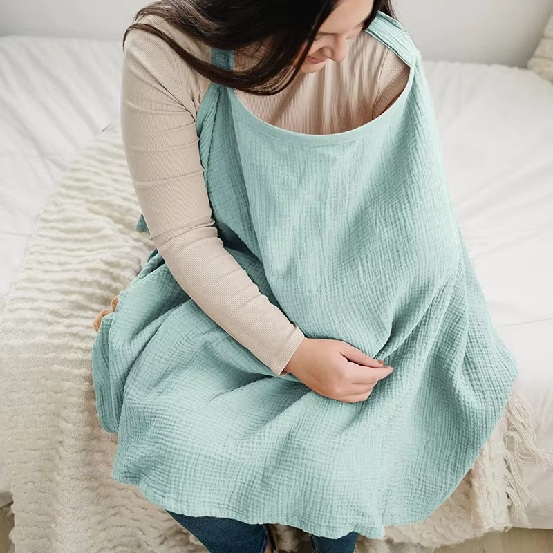 Comfortable Cotton Nursing Cover Breastfeeding Shawl Maternity Clothing