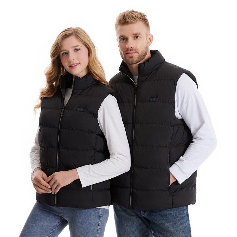 Custom Logo Winter Heated Apparel USB Heating Waistcoat Multi Zone Heated Gilet Dual Four Control Smart Electric Heated Vest