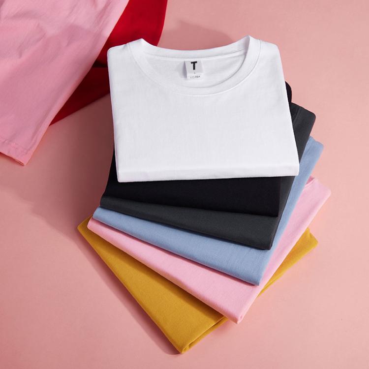 Custom T Shirt Men's 100% Cotton Tshirt Luxury Quality Rib O-neck Blank Drop Shoulder Streetwear Oversize T-shirt For Men