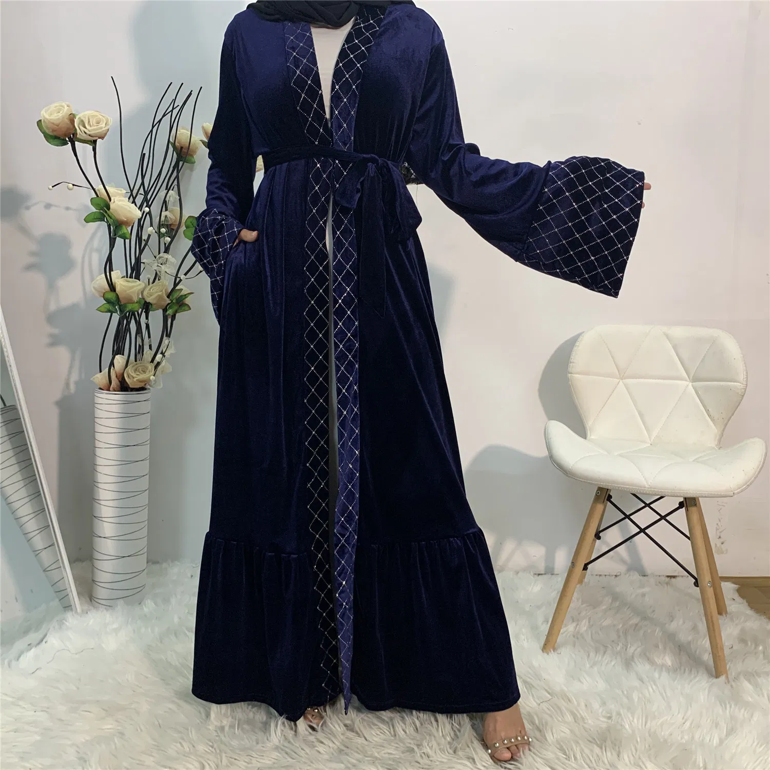 New Fashion Dubai Abaya Factory Price Wholesale Muslim Islamic Clothing Women Modest Wear Ladies Beautiful Kimono Hijab Dress