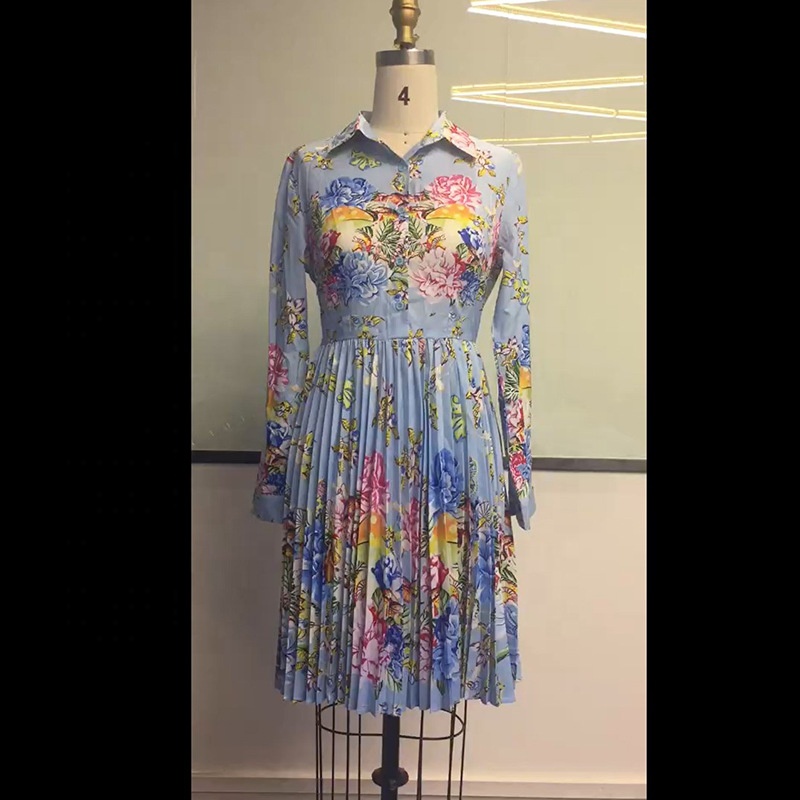 New Arrival Fashion Ladies Summer Causal Dress Floral Printed Casual Dress Summer Wear Casual Dress