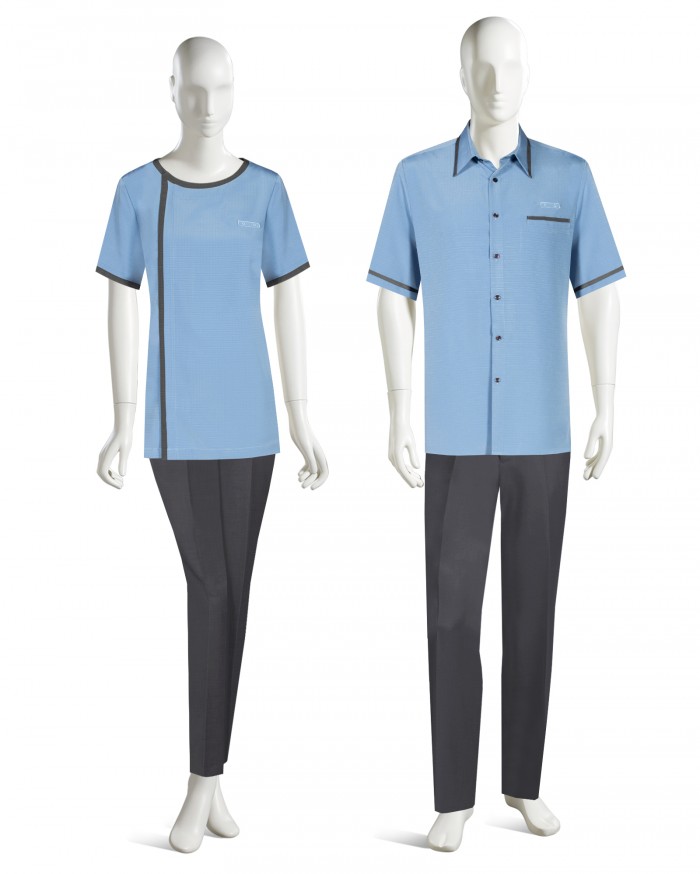 Hotel Resort Chef Uniforms for Men Women Poly/Cotton OEM Customizable Sublimation Printed Spa Office Adults Custom Size