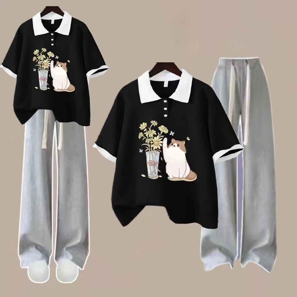 Petite Women and Girls Summer Short Sleeve Set in 32 Count Cotton at 230 GSM with Joyful Colors