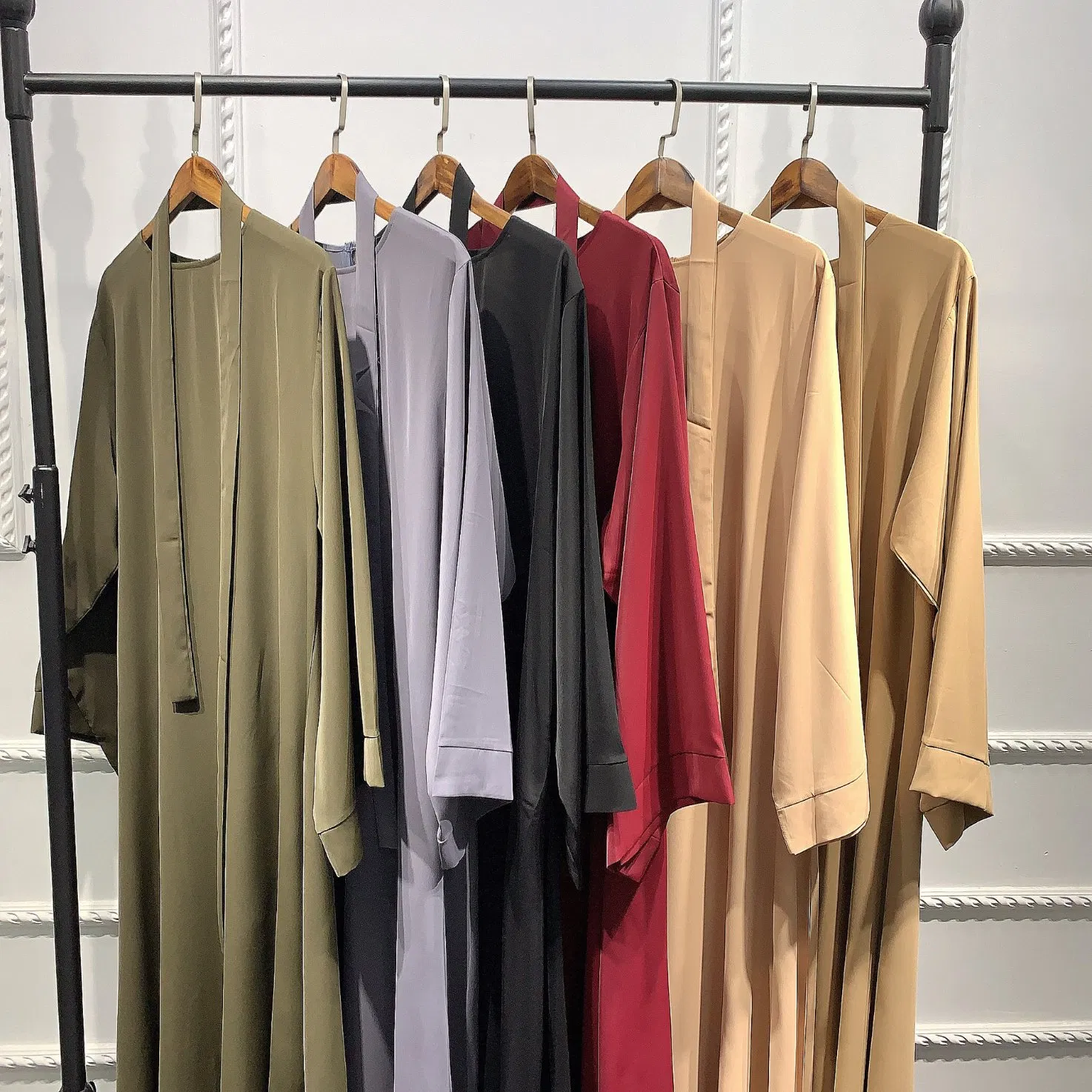 Wholesale Women Fashion Abaya Muslim Islamic Clothing Mushkiya Jilbab Abaya Niqab Hijab Dress Attire Modest Wear