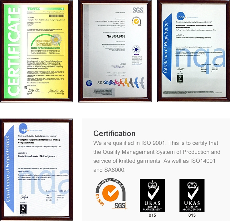Factory Certifications