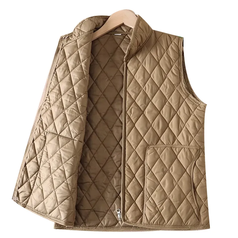 Quilted Stand Collar Vest Style 3