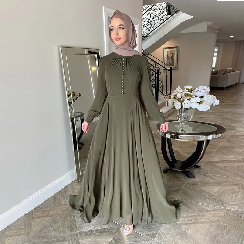 Woman Hijabs Fashion Maxi Dress