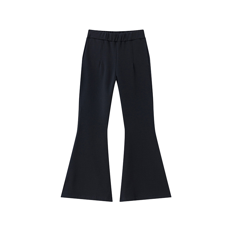 Wholesale Breathable Trousers Women Stretchy Flare Pant Solid Color Flared Trousers Women Elastic Thick Flared Trousers