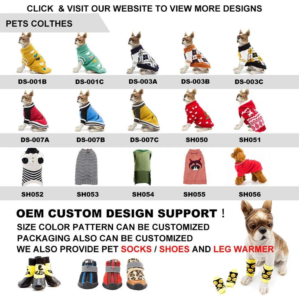 Hot Selling Christmas Pet Cat Dog Sweater Warm Dog Winter Knit Clothes