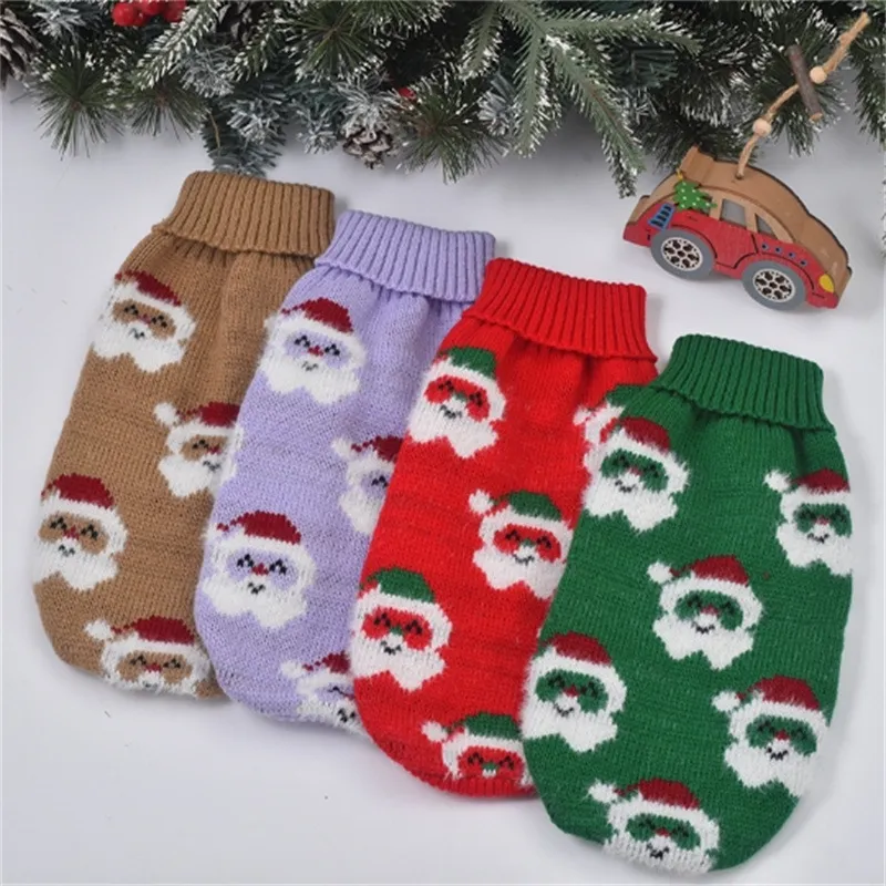 Hot Selling Christmas Pet Cat Dog Sweater Warm Dog Winter Knit Clothes