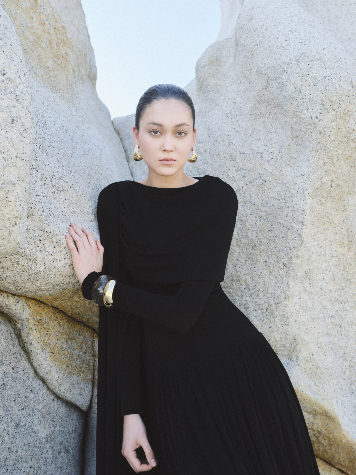 Danny Draped Long Dress Details 2
