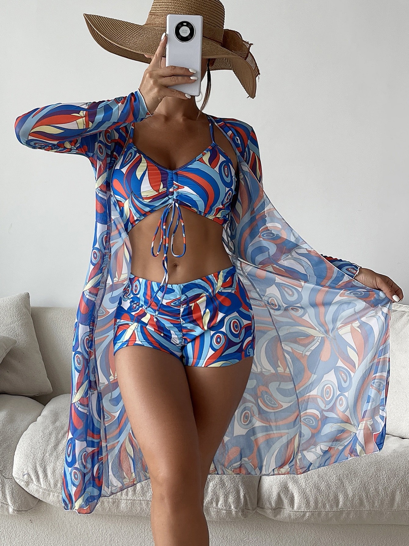 Wholesale Beach Designer SwimSuit Girls Bikini Beachwear Floral Push up Bikini Manufacturer Swimwear Women