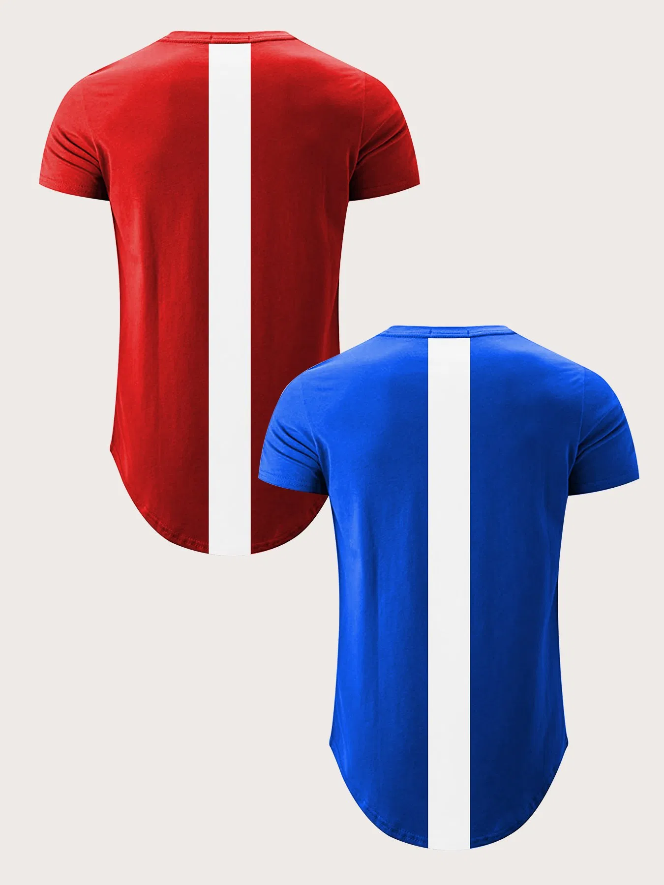 Wholesale Street Style Clothing for Big &amp; Tall Males Patchwork Color Block Plus Size Men's Short Sleeves T Shirt