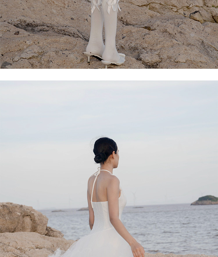 Ruffles Knee Length Feature
