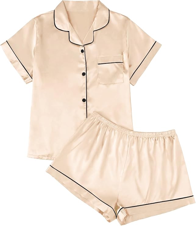 Women's Spring Summer Autumn Winter Breathable Quick-Dry Sleepwear Nightgown Knee Length Short-Sleeved Cartoon Pajamas 3XL 100%
